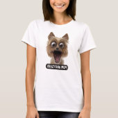 Crazy Dog Mom beroemd gemaakt door Crazy Dog T-shirt (Voorkant)