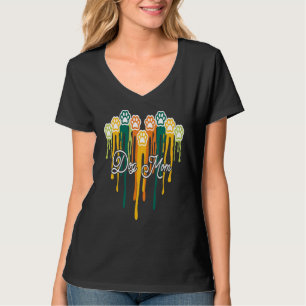 Crazy Dog Mom Life Moederdag Dog's Footprint T T-shirt