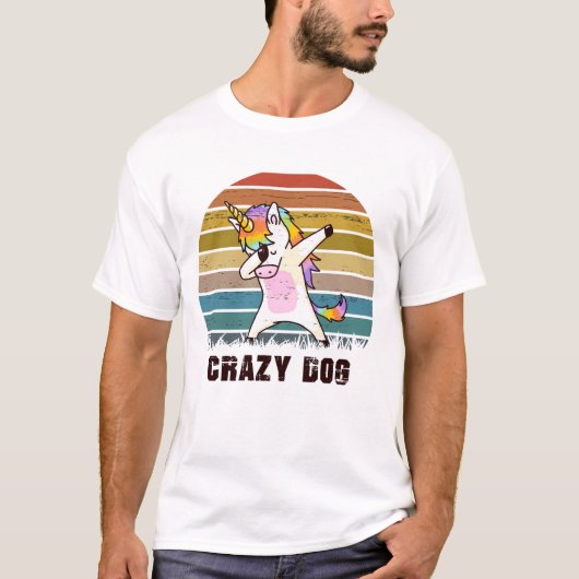 CRAZY DOG T-SHIRT VOOR MAN (Voorkant)