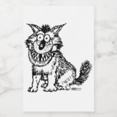 Crazy Dog Voedselcontainer Etiket (Enkel label)