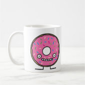 Crazy Donut met Sprinkles roze ijsbreker Koffiemok (Links)