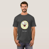 Crazy Donut sprinkles vanille ijsje zoet dessert T-shirt (Voorkant volledig)