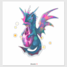 Crazy Dragon Stone Sticker