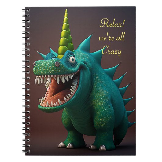 Crazy draken notitieboek (Voorkant)