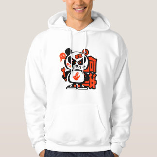 Crazy Drift Patrol - Agressive Panda (rood) Hoodie