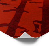 Crazy Drift Patrol - Agressive Panda (rood) Poster (Hoek)