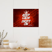 Crazy Drift Patrol - Houd kalm en drift aan (rood) Poster (Keuken)
