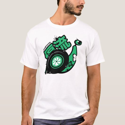 Crazy Drift Patrol - Turbo Snail (groen) T-shirt (Voorkant)