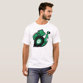 Crazy Drift Patrol - Turbo Snail (groen) T-shirt (Voorkant volledig)