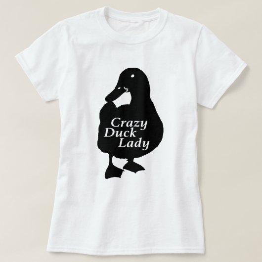 Crazy Duck Lady T-shirt (Design voorkant)