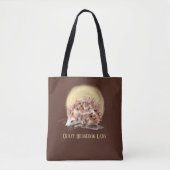 Crazy egel dame tekst toevoegen tote bag (Voorkant)