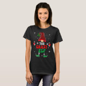 Crazy Elf Family Matking Kerstmis Pajama Red Pl T-shirt (Voorkant volledig)