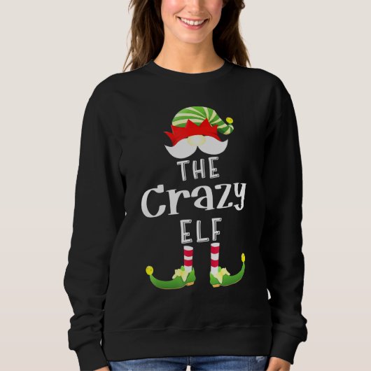 Crazy Elf Group kerstfeest Pajama Trui (Voorkant)