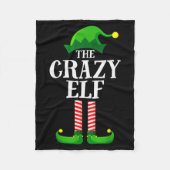 Crazy Elf Matching Family Group Christmas Party Py Fleece Deken (Voorkant)