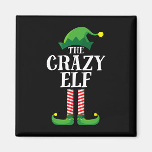 Crazy Elf Matching Family Group kerstparty Magneet