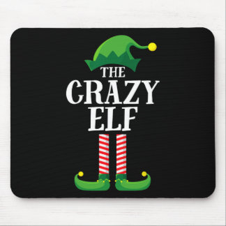 Crazy Elf Matching Family Group kerstparty Muismat