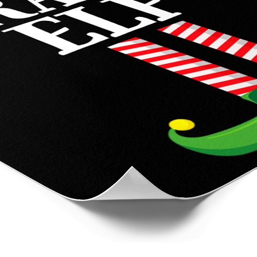 Crazy Elf Matching Family Group kerstparty Poster (Hoek)