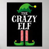 Crazy Elf Matching Family Group kerstparty Poster (Voorkant)