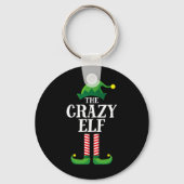 Crazy Elf Matching Family Group kerstparty Sleutelhanger (Voorkant)