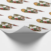 Crazy Elf Sled Ride Cadeaupapier (Hoek)