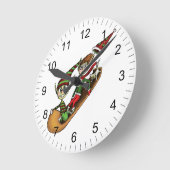 Crazy Elf Sled Ride Ronde Klok (Hoek)