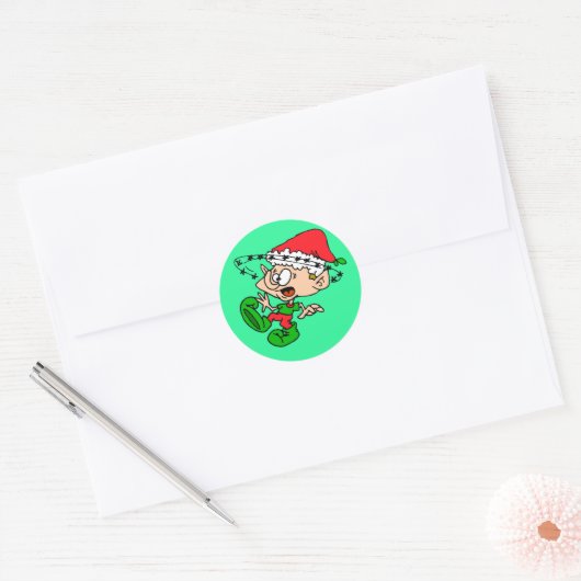 Crazy Elf Vakantie Stickers (Envelop)