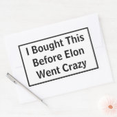 Crazy Elon Sticker voor Tesla (Envelop)