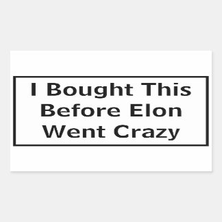 Crazy Elon Sticker voor Tesla