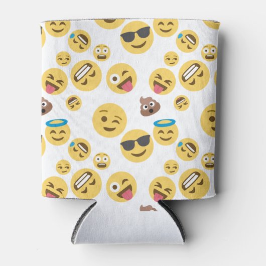 Crazy Emojis Blikjeskoeler (Voorkant)