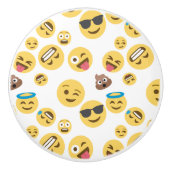 Crazy Emojis Keramische Knop (Voorkant)
