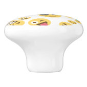 Crazy Emojis Keramische Knop (Zijkant)