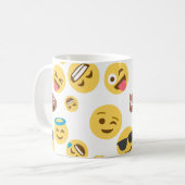 Crazy Emojis Koffiemok (Voorkant links)