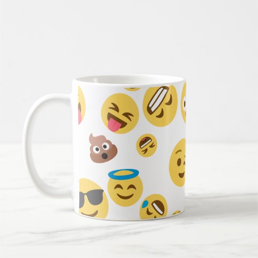 Crazy Emojis Koffiemok (Links)