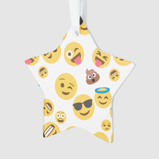 Crazy Emojis Ornament (voorkant)