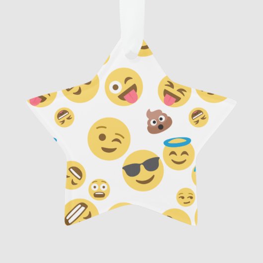Crazy Emojis Ornament (voorkant)