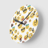 Crazy Emojis Ronde Klok (Hoek)