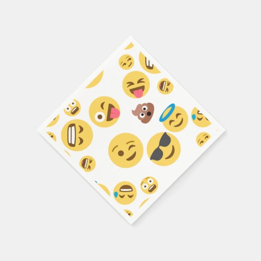 Crazy Emojis Servet (Hoek)