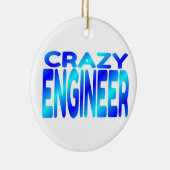 Crazy Engineer Keramisch Ornament (Rechts)