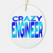 Crazy Engineer Keramisch Ornament (Links)