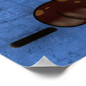 Crazy English Pointer dog face-hand-hand geschilde Poster (Hoek)