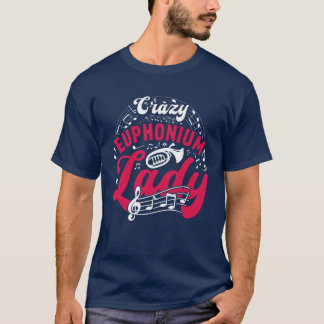 Crazy Euphonium Dame Euphoniumist vrienden T-shirt