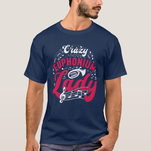 Crazy Euphonium Dame Euphoniumist vrienden T-shirt (Voorkant)