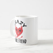 Crazy Ex-Vriendin Funny Devil Red Heart Koffiemok (Voorkant links)