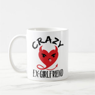 Crazy Ex-Vriendin Funny Devil Red Heart Koffiemok