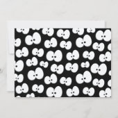 Crazy Eyes Laten we een enge Halloween-feest geven Kaart (Achterkant)