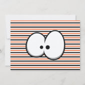 Crazy Eyes Laten we een enge Halloween-feestje gev Kaart (Achterkant)