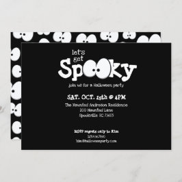 Crazy Eyes Laten we Spooky Halloween Party halen Kaart