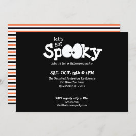 Crazy Eyes Laten we Spooky Halloween Party halen Kaart