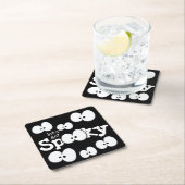 Crazy Eyes Laten we Spooky Halloween Party halen Kartonnen Onderzetters (Insitu)