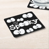 Crazy Eyes Laten we Spooky Halloween Party halen Kartonnen Onderzetters (Schuin)